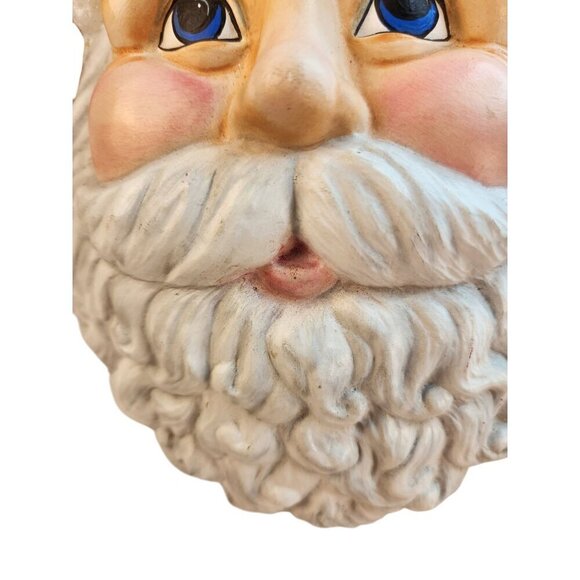 Santa Claus Wall Hanging Christmas Decor Ceramic Christmas Holiday 10 x 8 x 2 in - Picture 4 of 12